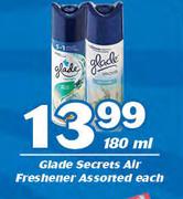 Glade Secrets Air Freshener Assorted-180ml Each