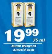 Muthi Wenyoni Antacid-75ml Each