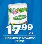 Twinsaver 2-Ply Roller Towels-2's