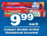 Colgate Double Action Toothbrush Assorted-Each
