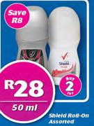 Shield Roll On Assorted-2x50ml