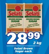 Selati Brown Sugar-2kg Each