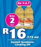 Sunfoil Sunflower Cooking Oil-2x375ml 