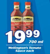 Wellington's Tomato Sauce-700ml Each