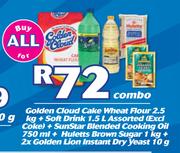 Golden Cloud Cake Wheat Flour 2.5kg Combo-For All