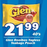 Glen Rooibos Tagless Teabags-40's Each