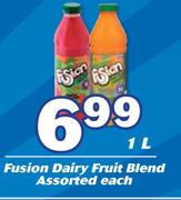 Fusion Dairy Fruit Blend Assorted-1Ltr Each
