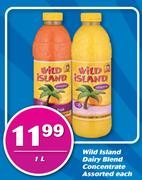Wild Island Dairy Blend Concentrate Assorted-1Ltr Each