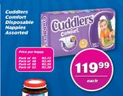 Cuddlers Comfort Disposable Nappies Assorted-Each