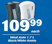 Ideal Auto 1.7Ltr Black/White Kettle-Each