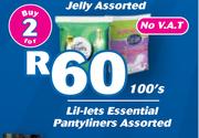 Lil-Lets Essetial Pantyliners Assorted-2 x 100's