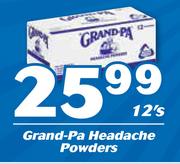 Grand-Pa Headache Powders-12's