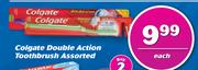 Colgate Double Action Toothbrush Assorted-Each