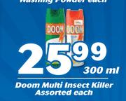 Doom Multi Insect Killer Assorted-300ml Each