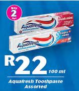 Aquafresh Toothpaste Assorted-2x100ml