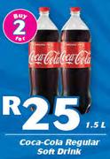 Coca Cola Regular Soft Drink-2x1.5Ltr