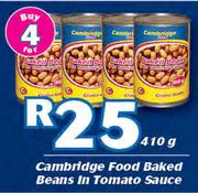 Cambridge Food Baked Beans In Tomato Sauce-4x410g