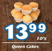 Queen Cakes-10's Pack