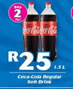 Coca Cola Regular Soft Drink-2 x 1.5Ltr