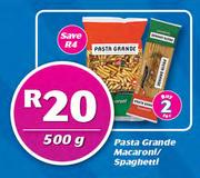 Grande Macaroni/Spaghetti-2 x 500g