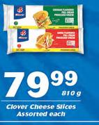 Clover Cheese Slices Assorted-810g Each