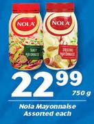 Nola Mayonnaise Assorted-750g Each