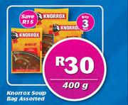 Knorrox Soup Bag Assorted-400g