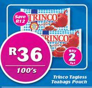 Trinco Tagless Teabags Pouch-100's