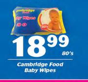 Cambridge Food Baby Wipes-80's