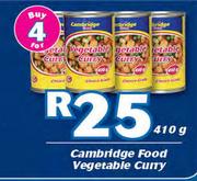 Cambridge Food Vegetable Curry-4x410g
