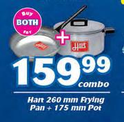 Hart 260mm Frying Pan + 175mm Pot-For Both