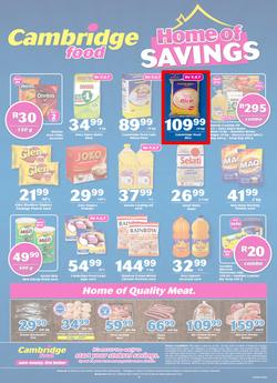 Cambridge Food Nelspruit & Seshego : Home Of Savings (9 July - 28 July 2020), page 4