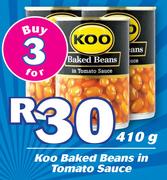 Koo Baked Beans In Tomato Sauce-3 x 410g