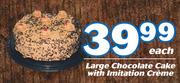 Large Chocolate Cake With Imitation Creme-Each