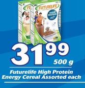 Futurelife High Protein Energy Cereal Assorted-500g Each