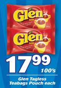 Glen Tagless Teabags Pouch-100's Each
