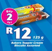 Bakers Topper Cream Biscuits Assorted-2 x 125g