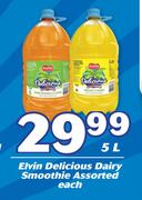 Elvin Delicious Dairy Smoothie Assorted-5Ltr Each