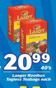 Laager Rooibos Tagless Teabags-40's Each