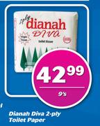 Dianah Dive 2 Ply Toilet Paper-9's