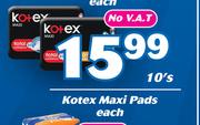 Kotex Maxi Pads-10's Each