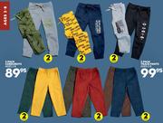 Track Pants 2-8 Ages-2 Pack