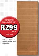 Horizontal Masonite Door D04523-Each