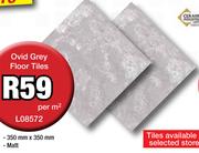 Ovid Grey Floor Tiles L08572-Per Sqm
