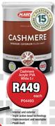 Plascon Cashmere Acrylic PVA White P04493-5L