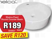 Shelca Pearl Round Counter Basin S05837