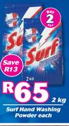 Surf Hand Washing Powder-For 2 x 2Kg