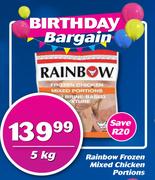 Rainbow Frozen Mixed Chicken Portions-5Kg