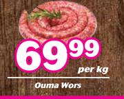 Ouma Wors-Per Kg