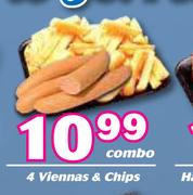 4 Viennas & Chips-Combo